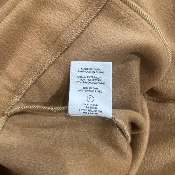 NEW Avec Les Filles Cropped Camel Jacket Medium Brown Autumn - Picture 7 of 8